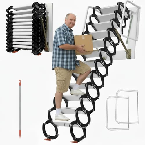 12-Steps Attic Ladder Pull-Down System