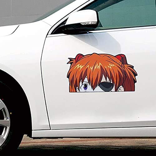 For 新世紀エヴァンゲリオン 車用 反射ステッカーシール For Eva Nerv 綾波レイ 惣流 アスカ ラングレー 反射 ステッカー 防水シール カッティングステッカー 汎用 スーツケース Pc 車ステッカー ヘルメットギター ステ ッカー シール 可愛い アニメステッカー B Tiezhi