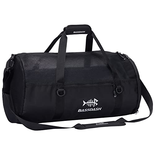 Sac de sport en maille noir avec bandoulière amovible FP06