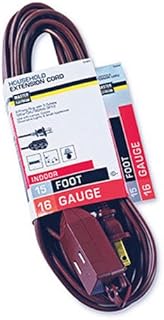 Master Electrician 09404ME 15-Foot, 16 Gauge Household Extension Cord, Brown