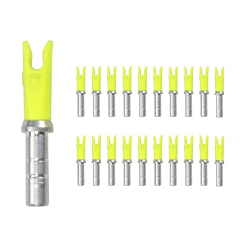 20PCS Archery Arrow Nocks ID 4.2mm/.165\" Aluminium Insert Arrow Nock Tail for DIY Hunting Shooting Arrows