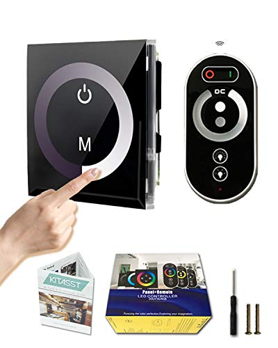 KITASST 12 Volt DC Touch Dimmer Switch with Remote Control for LED, Halogen, Incandescent - RV, Auto, Truck, Marine, and Strip Lighting