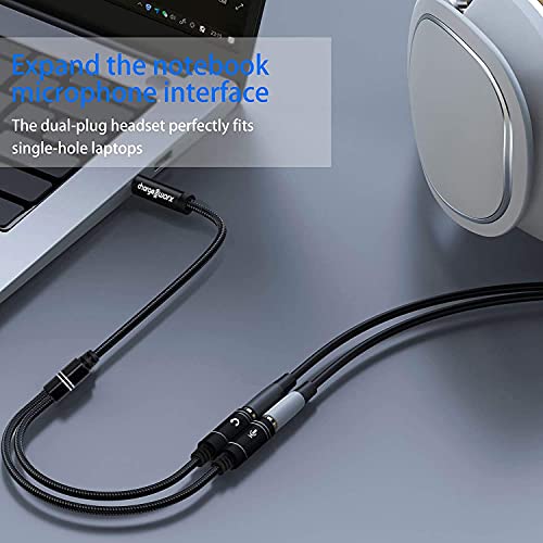 Adaptador divisor Jack 3.5mm para auriculares y micrófono miniatura 5