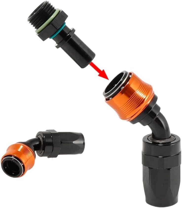 Quick-release Hose End Fittings Swivel Adapter Connector 0° 45° 90° 180° Runsco -8AN