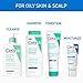 CeraVe Oil Control Balancing Shampoo, Clarifying Shampoo With Ceramides & Hyaluronic Acid, Removes Oil and Leaves Hair Feeling Hydrated, For All Hair & Scalp Types, Sulfate Free & Color Safe, 12 oz
