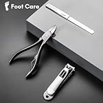 FAMILIFE Manicure Set, Professional Manicure Kit Nail Clippers Set 11 in 1 Stainless Steel Pedicure Tools Nail Kit Men Grooming Tool with Portable Brown Leather Travel Case Luxury Gifts for Him - Image 5