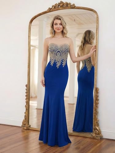 Image of BABYONLINE D.R.E.S.S. Formal Dresses for Women Bodycon Mermaid Appliques Lace Elegant Prom Dress XIN262