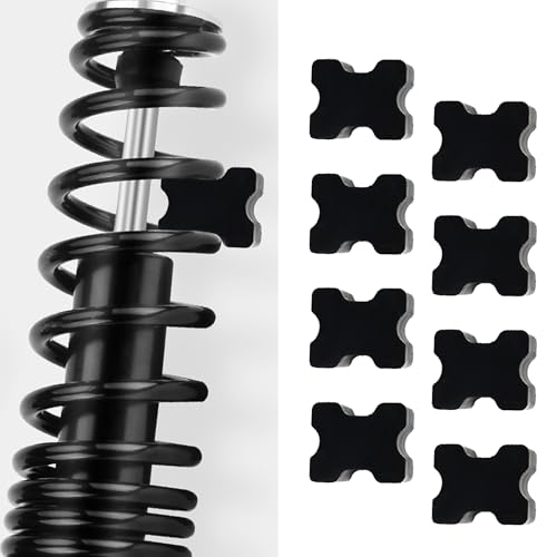 Tioollev 8PCS Coil Spring Spacer Kit,Heavy Duty Rubber Lift Blocks for Enhancing 1" to 1.5" Spacing Spring Rate,Universal Rubber Lift Blocks Car Accessories for Most Cars Trucks SUVs (8PCS)