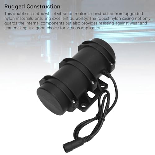 Moteur de vibration robuste double excentrique nylon réglable 12V - 6