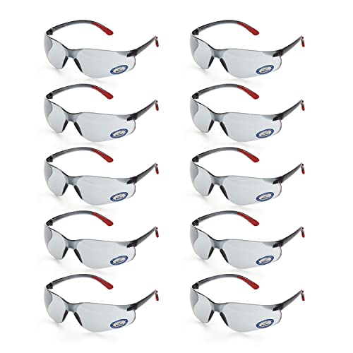 MSK Production Sicherheitsbrille Lance Dark - x10 Stück, 10er Box, Schutzbrille, Arbeitsschutzbrille, Augenschutz, Brille für die Arbeit, Schutzbrille getönt Cover