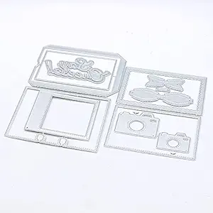 KSCRAFT Memory Dex with Photo Frames Metal Cutting Dies Stencils for DIY Scrapbooking/Photo Album Decorative Embossing DIY Paper Cards