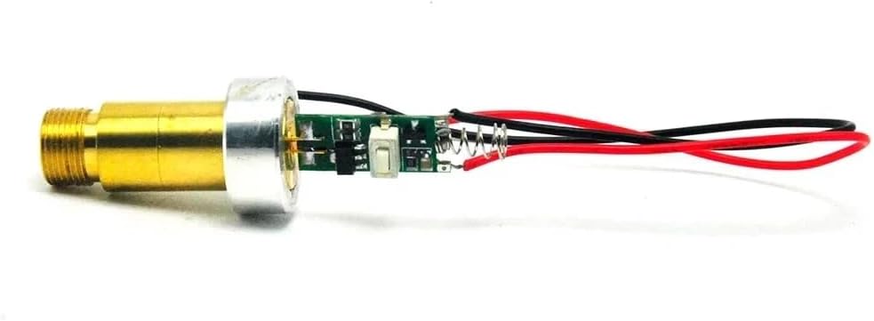 532nm -200 Green Laser Diode Module 3.7v-4.2v Heatsink w/Driver & Spring