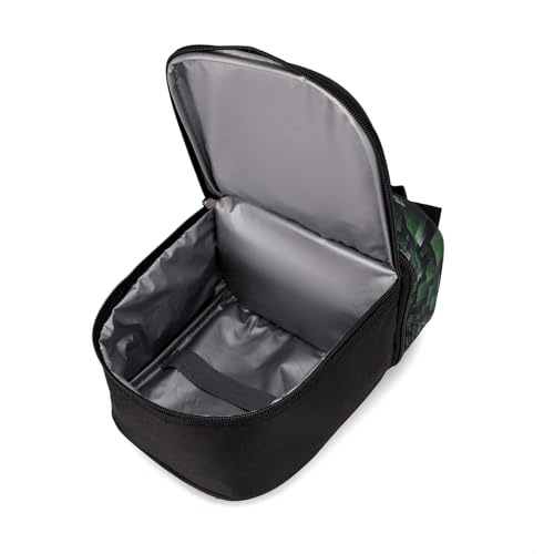 Kit Mochila de Rodinhas com Lancheira e Estojo Minecraft Game Menino