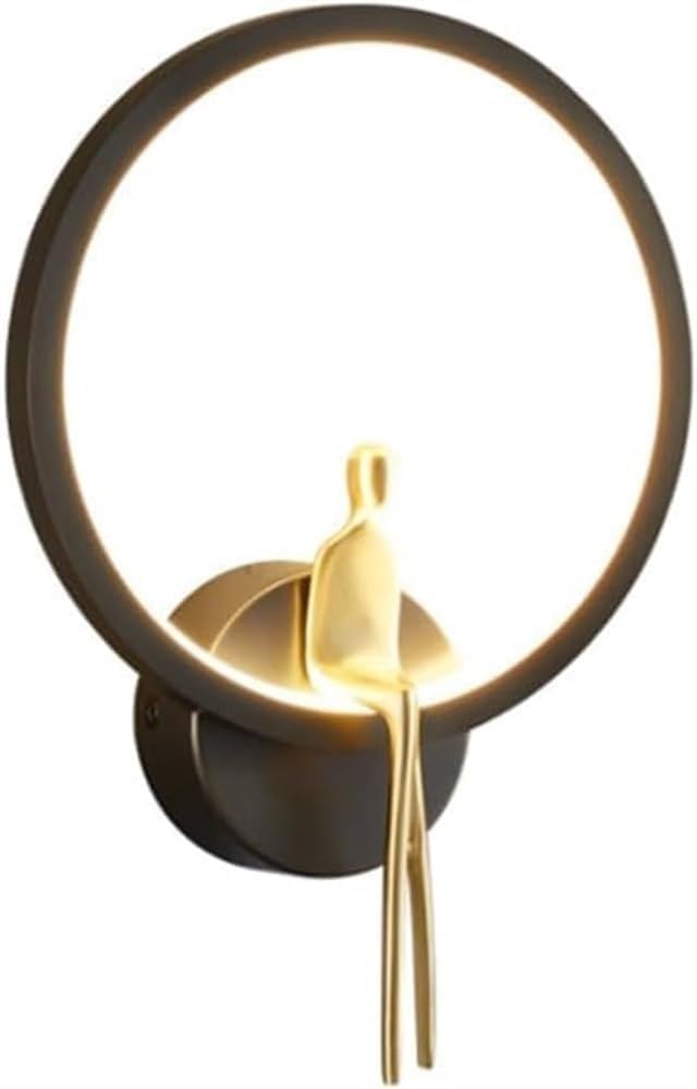JKJZSALJ Wall Sconce Indoor Dimmable Led Wall Lamp Modern Brass Decorative Wall Light Lamp Corridor,Gold,Gold