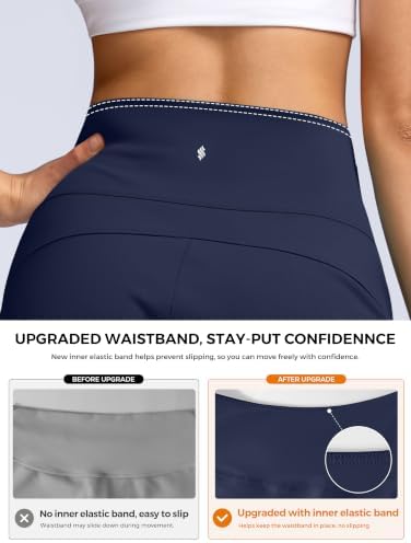 Soothfeel High Waisted Athletic Running Shorts for Women 3.5"/5" Tummy Control Comfy Workout Gym Hiking Shorts with Pockets view 7