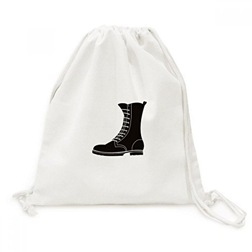 Sac à dos cordon toile hommes motif bottes fini les sacs lourds en voyage