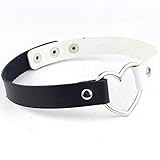 Funktion: Einstellbare Größe, leicht zu tragen und auszuziehen, Lederhalsband sieht cool aus, was Ihre unverwechselbare Persönlichkeit unterstreicht, es wird bei Mädchen beliebt sein