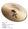 Zildjian K' Dark Crash Thin 16", Traditional Finish - Crash Cymbal #1