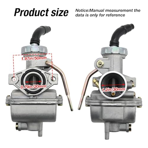 Image of Anxingo PZ20 Carburetor Replacement for Coolster 125cc Replacement for TaoTao ATA125 NST SunL Kazuma Baja 125cc Loncin engine 50cc 70cc 90cc 110cc Replacement for Honda CRF50F XL75 CRF80F XR50R