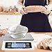 Large Digital Kitchen Scale 30kg/66lb Food Scale for Baking Cooking Stainless Bread Scale with LCD Display Counting Scales for Coins Adapter Included(Stainless White)