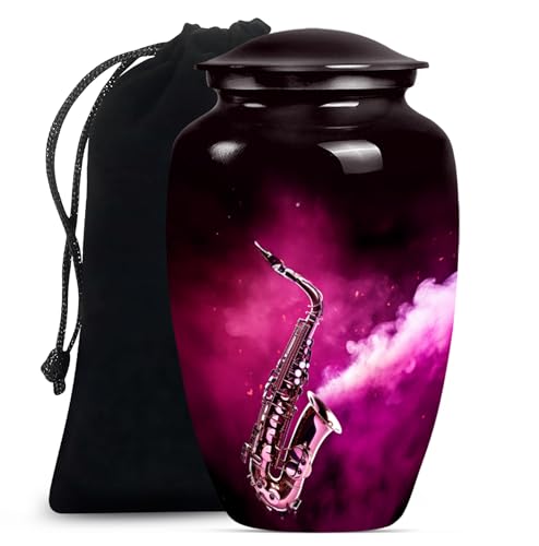 Musical Urn, Urn for Ashes for Men, Urns for Human Ashes Adult Female, Large Urns for Human Ashes, Urn for Ashes for Women, Unique Urns for Human Ashes (Size - 10inch)