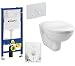 Produktbild GEBERIT Duofix Vorwandelement Basic + Wand Tiefspül WC LIFE + WC-Sitz + Betätigungsplatte DELTA21