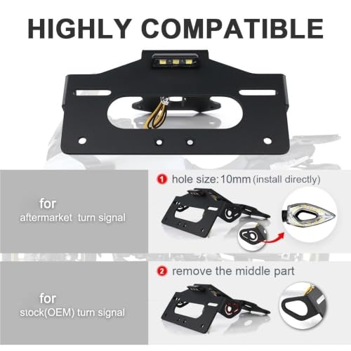Support plaque d'immatriculation Tracer 9 GT pour moto Yamaha 2021-2025 - 3