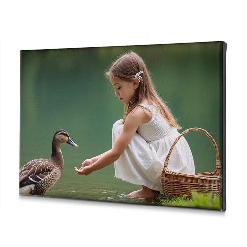 Toile salon fille au canard créez un coin de nature rustique