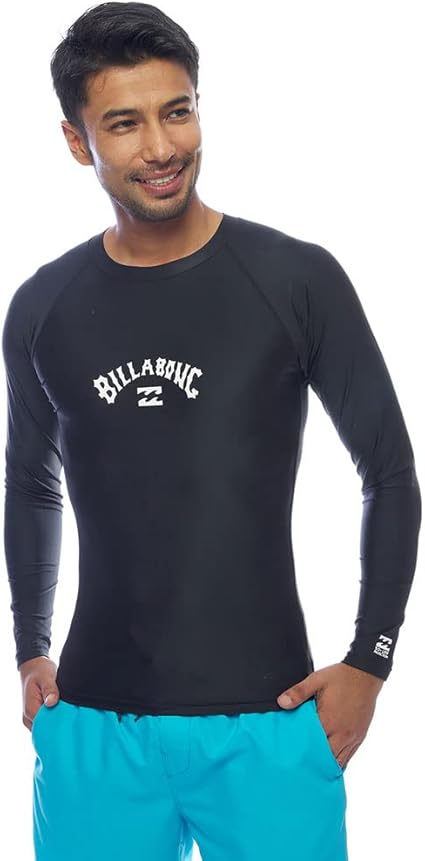 Amazon Co Jp ビラボン ラッシュガード 長袖 メンズ Lsラッシュガード Blk S スポーツ アウトドア