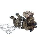 Slifka Brown Moose Resin Fan Pull 10.5