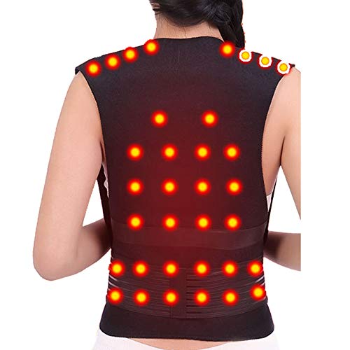 Back Support Tourmaline Self-Heating Magnetic Therapy Vest Healthcare Protection Shoulder Waist Warmer Warm Vest,M #TOP6