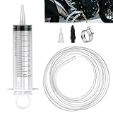Ojeemii Brake Bleeder Kit, Hydraulic Disc Brake Bleeding Kit, Motorcycle Brake Bleed Kit Includes 100ML Syringe 50cm Hose and Brake Bleeder Hose Kit for Motorcycle Cars Brake System Repair Maintenance