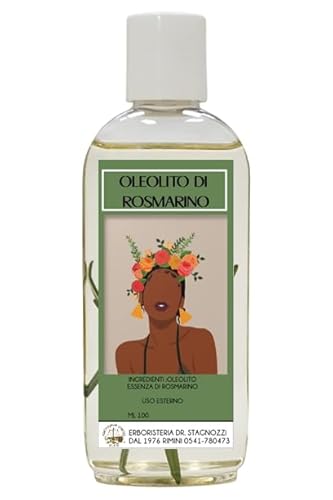Oleolito di Rosmarino | Caduta dei Capelli | Olio Essenziale di Rosmarino per Capelli | Crescita | Sopracciglia | Trattamento della Caduta dei Capelli per Donne e Uomini