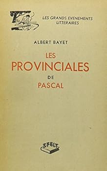 Paperback Les Provinciales De Pascal (sfelt) (French Edition) [French] Book