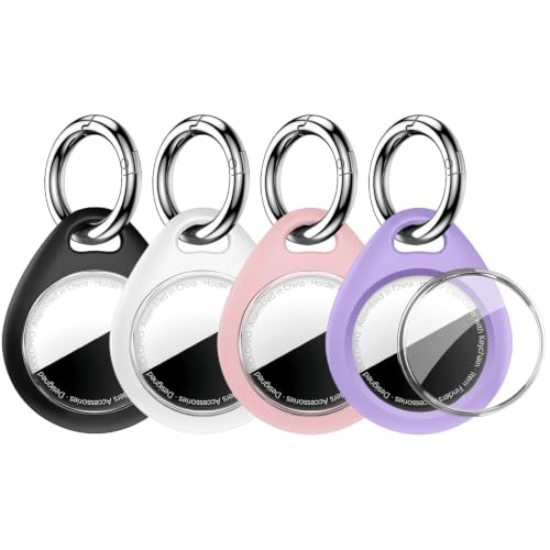 MOLOPPO 4 Pack Waterproof Holder for AirTag 1st & 2nd Gen, Multicolor-5