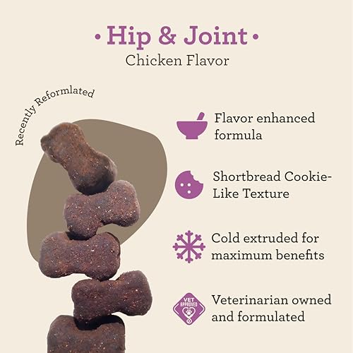 Dr. Joseph's VetPro Complete Dog Hip and Joint Supplement, 120 Count, Chicken Flavored Pain and Inflammation Relief Chews with Glucosamine, Chondroitin, MSM, Turmeric, Vitamin C, Omega 3