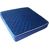 Banane D'or 厚さ 8cm 車椅子用 洗える 高反発 クッション 滑り止め 仕様 車いす 座布団 選べる カラー (青 A)