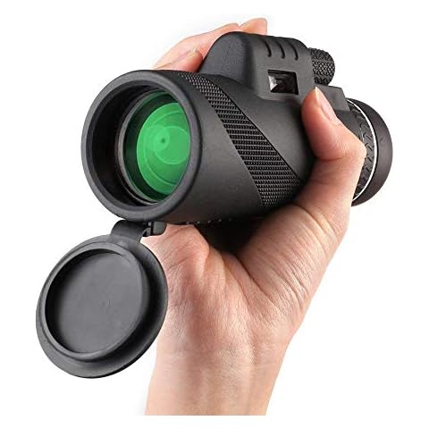Monocular Telescopes,40x60 Monocular Scope Waterproof Low Night Vision for Adults Kids Hunting Camping Concerts Traveling(Black) Cover
