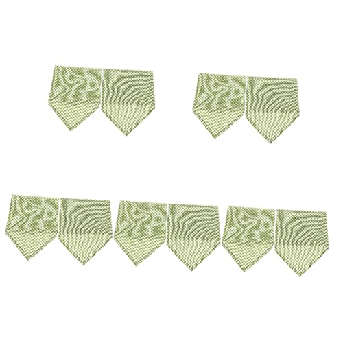 Milisten 10 Pcs Cachecol Cachorro Decoração Algodão Babador Gato Floral Toalhas Saliva Padrão Para C