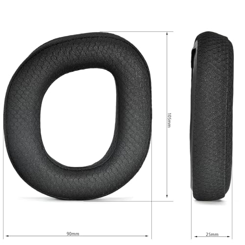Almohadillas para auriculares Defean de tela mesh para Turtle Beach Stealth 700 Gen 3 | Almohadillas de reemplazo y espuma para micrófono, espuma de alta densidad para cancelación de ruido miniatura 3