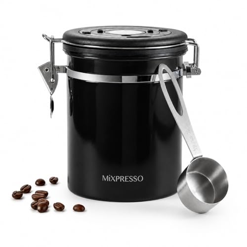 Mixpresso Coffee Canister, Airtight Coffee Bean Storage Container 16oz