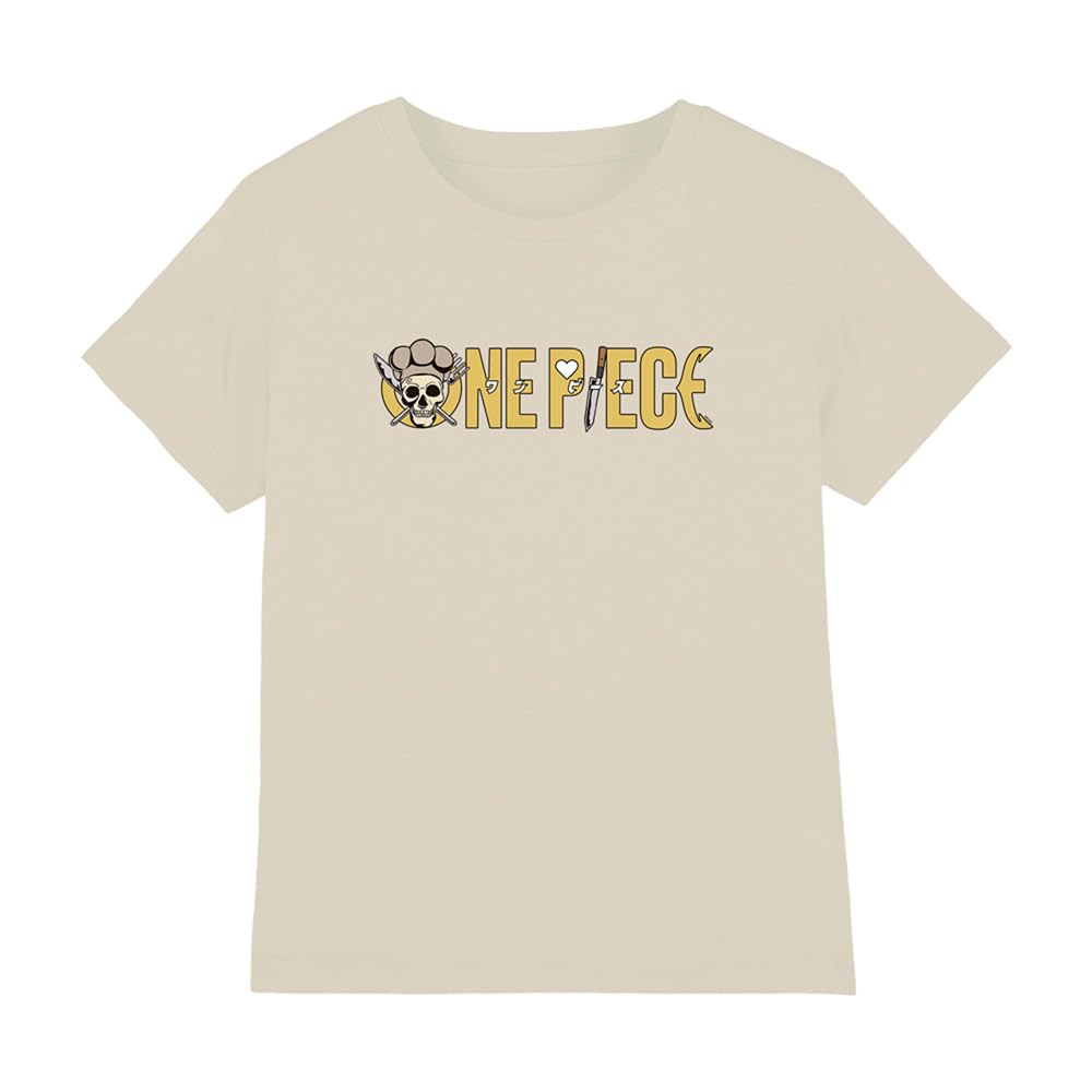 One Piece Sanji Chef Logo Kids T-Shirt, Natural, 9-11Y