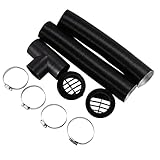  Kamenda 60Mm Coche Auto Calentador Conducto de TuberíA T Pieza de la Salida de Aire Caliente Ventilar Manguera Clips Set para Calentador de Estacionamiento Webasto Eberspacher