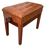 Durch die einstellbare Höhe kann der Klavierhocker individuell an die speziellen Bedürfnisse und Vorlieben jedes einzelnen Spielers angepasst werden und sorgt so für eine optimale Spielposition und -haltung.