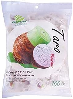 My Chewy Milk Candy Delicious Taro Flavor Net Wt 360 G(100 Pellets) X 1 Bags by Sandee shop
