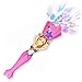 FlashingBlinkyLights Pink Mermaid Spinning Light Up Projecting Magic Wand for Girls