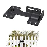 KSWLOR 5"Flip Gate Latch,Heavy Duty Latch Lock Hardware,Safety Door Latch with Padlock Hole Suitable