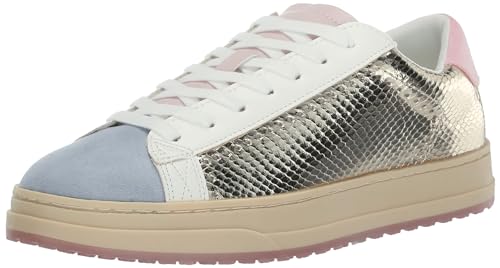 Steve Madden Girls Shoes Molly Sneaker, Gold Multi, 4
