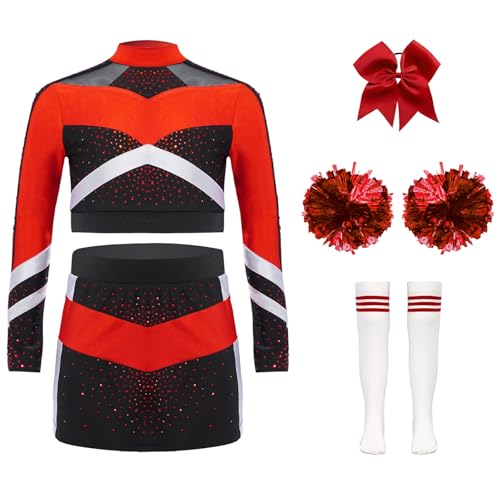 Uniforme d'animateur foule fille anti-frottement pour compétition et chœur 11-12 ans