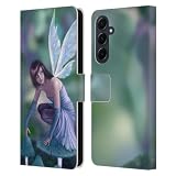 Head Case Designs Licenza Ufficiale Rachel Anderson Pervinca Folletti Custodia Portafoglio in Pelle Compatibile con Samsung Galaxy A55 5G